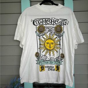 Sun Tarot card oversized graphic shirt